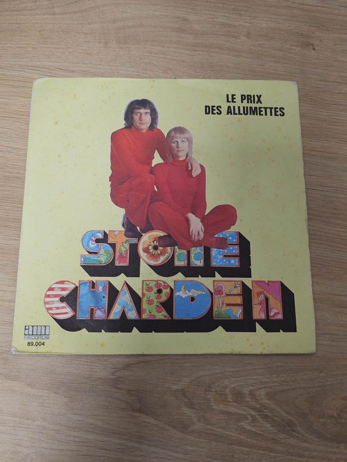 Vinyle 45 tours ancien Charden rétro collection musique française vintage