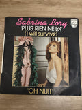 Vinyle 45T Sabrina Lory Plus Rien Ne Va / Oh Nuit Philips pochette couleur