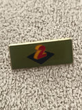 Pin's vintage logo Z sur fond vert émaillé, badge rétro années 90 (Ref 2)