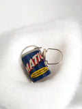 Porte-clés publicitaire vintage ancien Matic mini seau bleu rétro collection