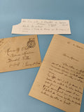 Ancienne lettre poilu 1915 WW1 manuscrite avec enveloppe, correspondance militai