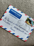 Lettre affranchie Benin 200f requin enveloppe prioritaire Par Avion Marseille ph