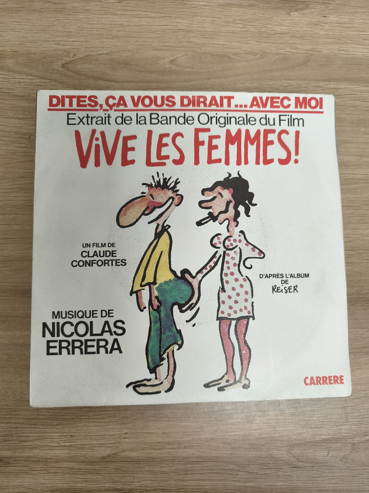 Vinyle 45T Vive Les Femmes! BOF Claude Confortès Nicolas Errera Carrere pochette