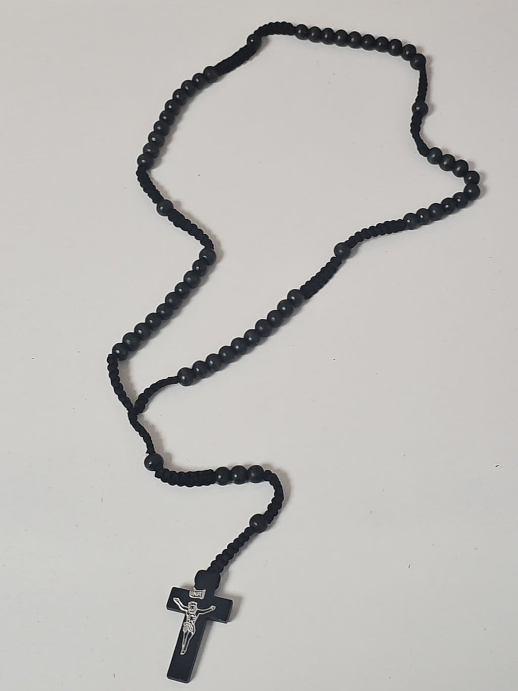 Collier pendentif croix catholique fantaisie élégant bijou religieux occasion fe