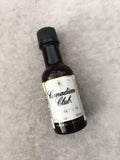 Mini-bouteille whisky Canadian Club 50ml, étiquette Premium, alcool partiel