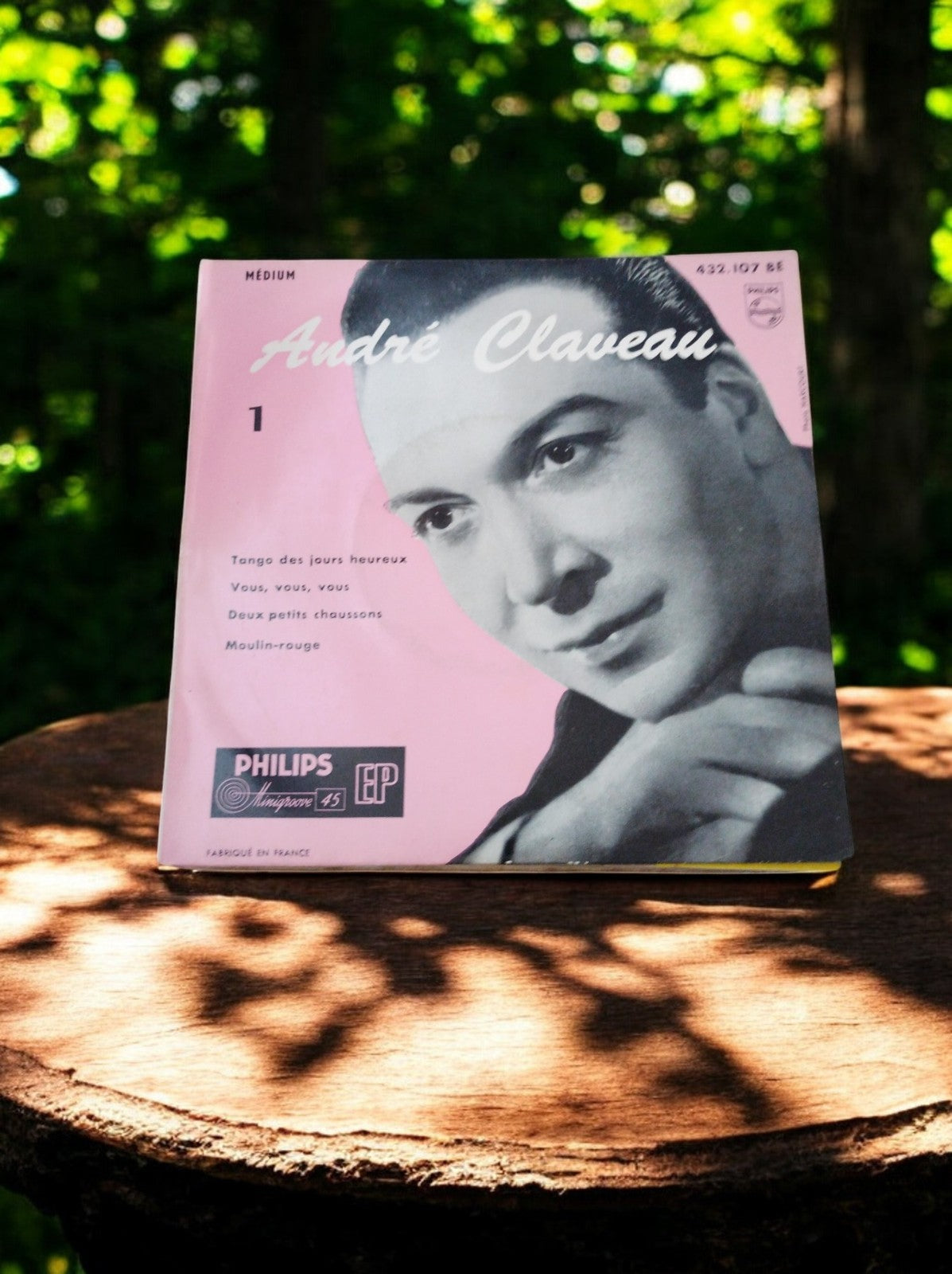 Vinyle 45 tours André Claveau Philips EP chanson française années 50