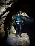 Figurine vintage Ultraman Bandai Japon, héros articulé vert noir collection