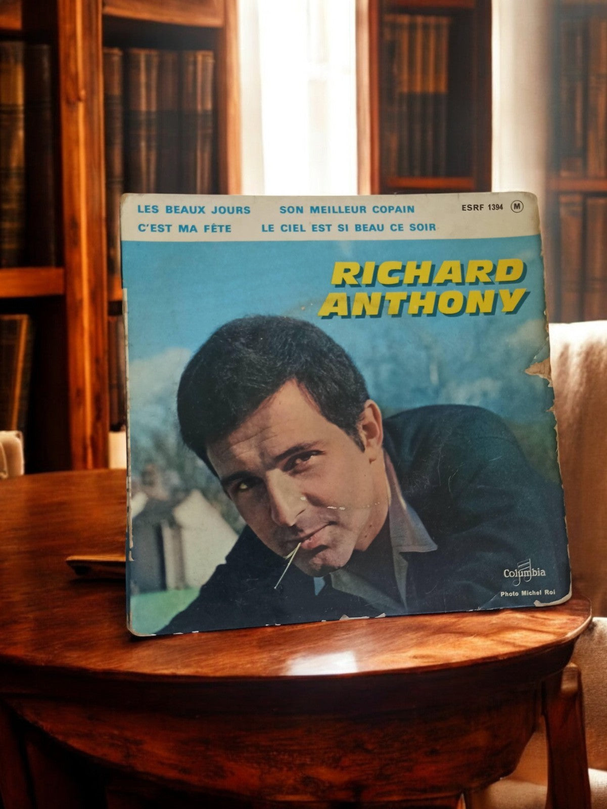 Disque 45 tours Richard Anthony vintage pochette Columbia rétro années 60