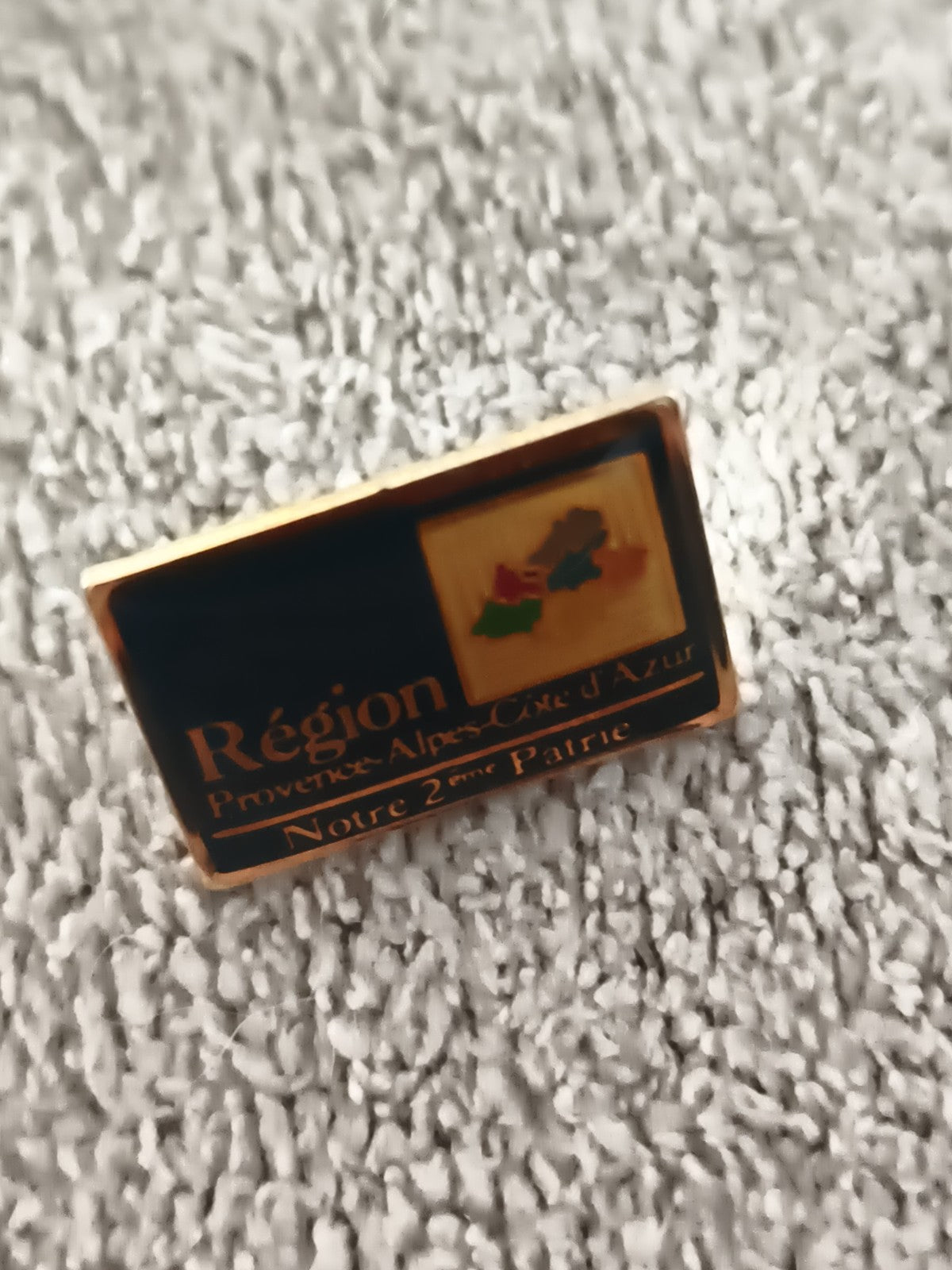 Pin's vintage Région Provence-Alpes-Côte d'Azur émaillé, Notre 2ème Patrie (Ref