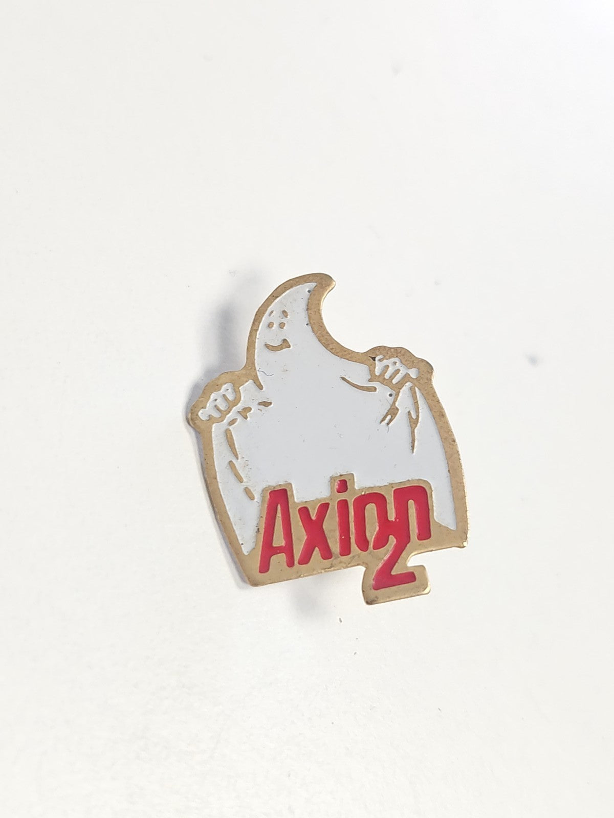 Pin's rétro Axion 2 ancien, badge publicitaire vintage collection France