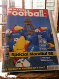 Magazine France Football Spécial Mondial 98 vintage mascotte Footix Coupe du Mon