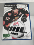 Jeu PlayStation 2 NHL 2003 EA Sports hockey PS2 complet
