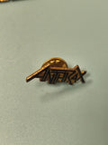Vintage pin's Anthrax logo métal doré pour collection rock métal rare