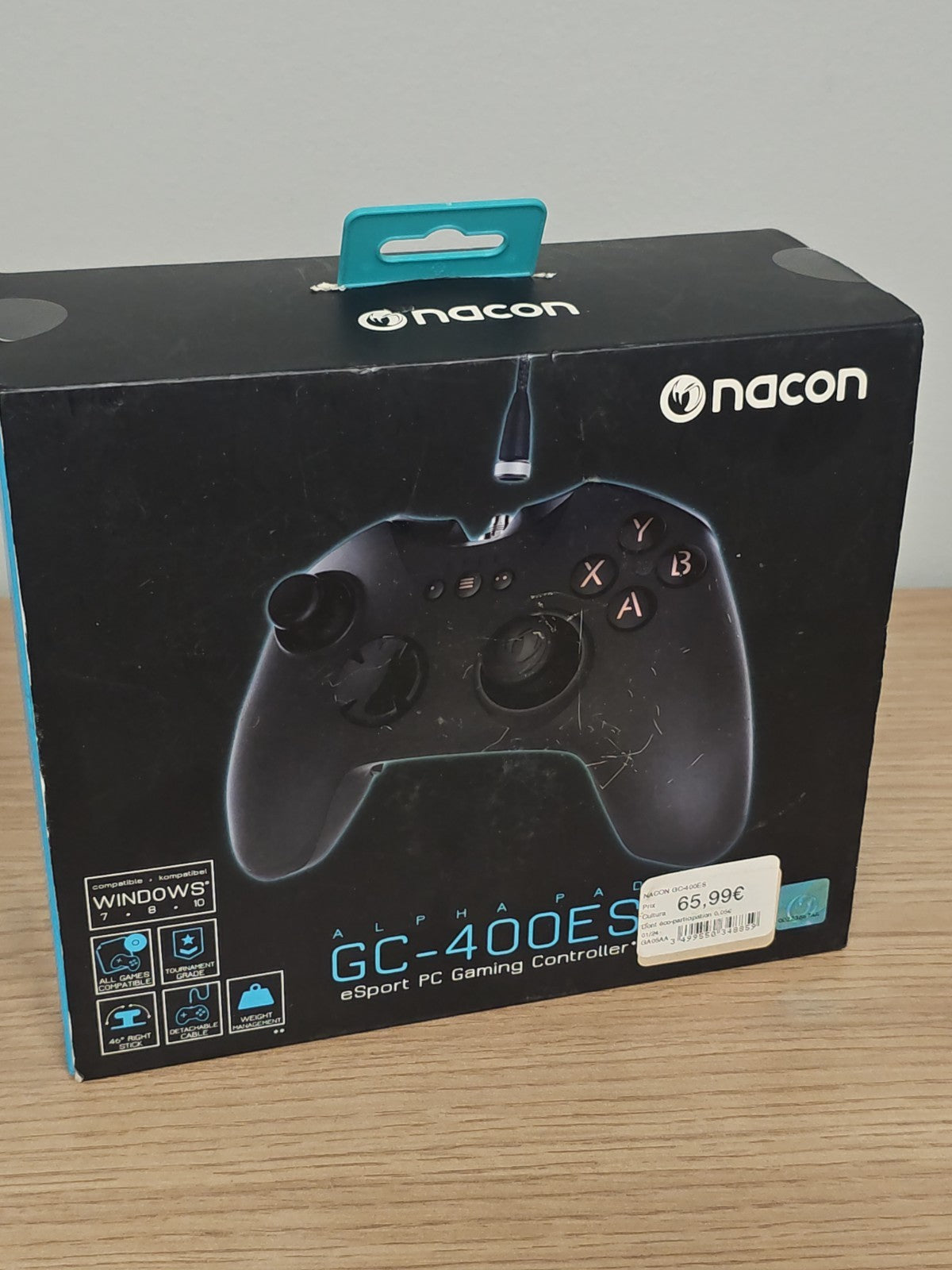 Manette Noir asymétrique Nacon esport gaming GC-400 ES filaire Neuf PC