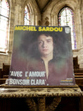 Vinyle 45T Michel Sardou Philips "Avec l'amour" Bonsoir Clara vintage à restaure