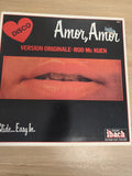 Vinyle 33T Amor Amor Rod Mc Kuen version originale disco pochette lèvres ibach