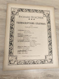Ancien livre partitions Wagner violon piano Transcriptions célèbres vintage