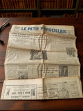Journal ancien Le Petit Marseillais 1933 presse vintage rétro années 30