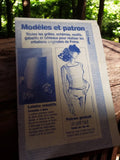 Patron couture vintage Prima petit haut années 80, modèle ancien rétro