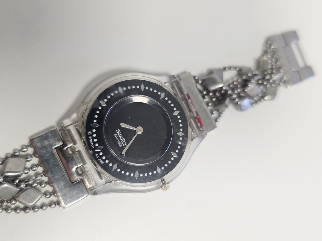 Montre femme Swatch Brim Over ancienne, rétro, vintage, fonctionnelle, collectio