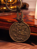 Porte-clés Long John vintage métal, whisky écossais, années 70 rétro