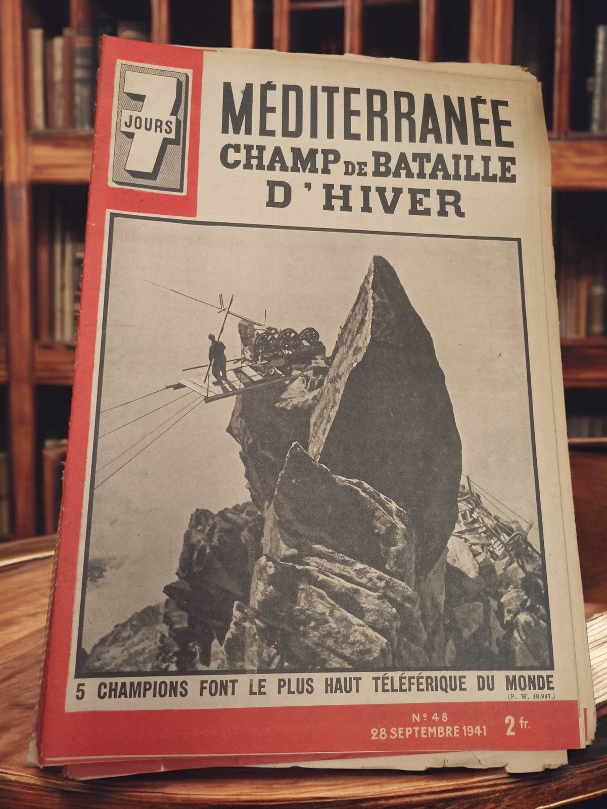 Magazine 7 Jours 1941 Méditerranée Champ de bataille hiver vintage presse
