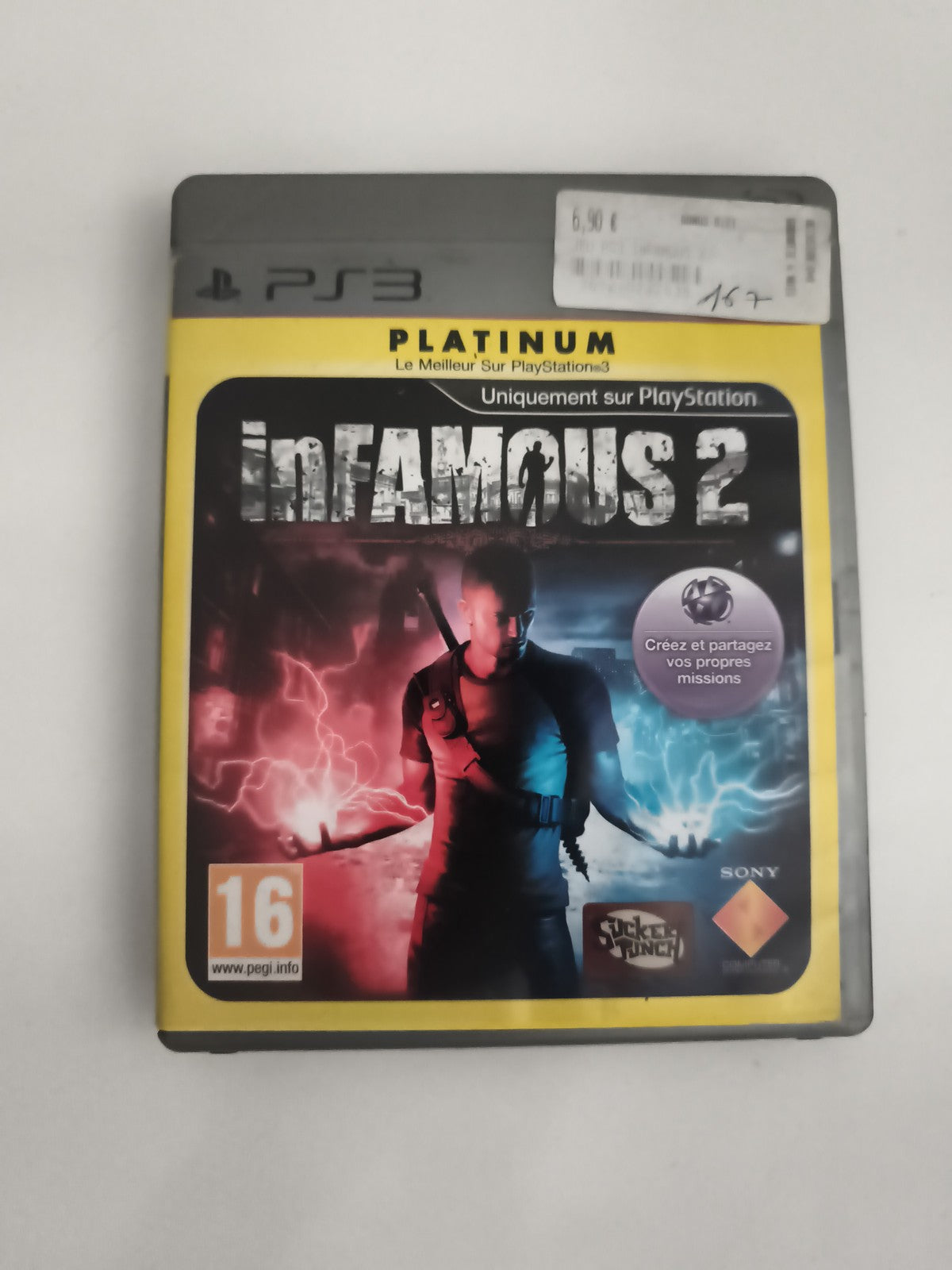 Jeu PS3 Infamous 2 Platinum PlayStation Sony sans notice
