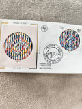 Lettre 1er jour Message de Paix Agam 1980 France FDC philatélie ancien
