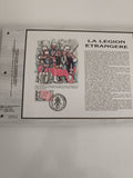 Feuillet philatélique CEF n°722 La Légion étrangère timbre illustré