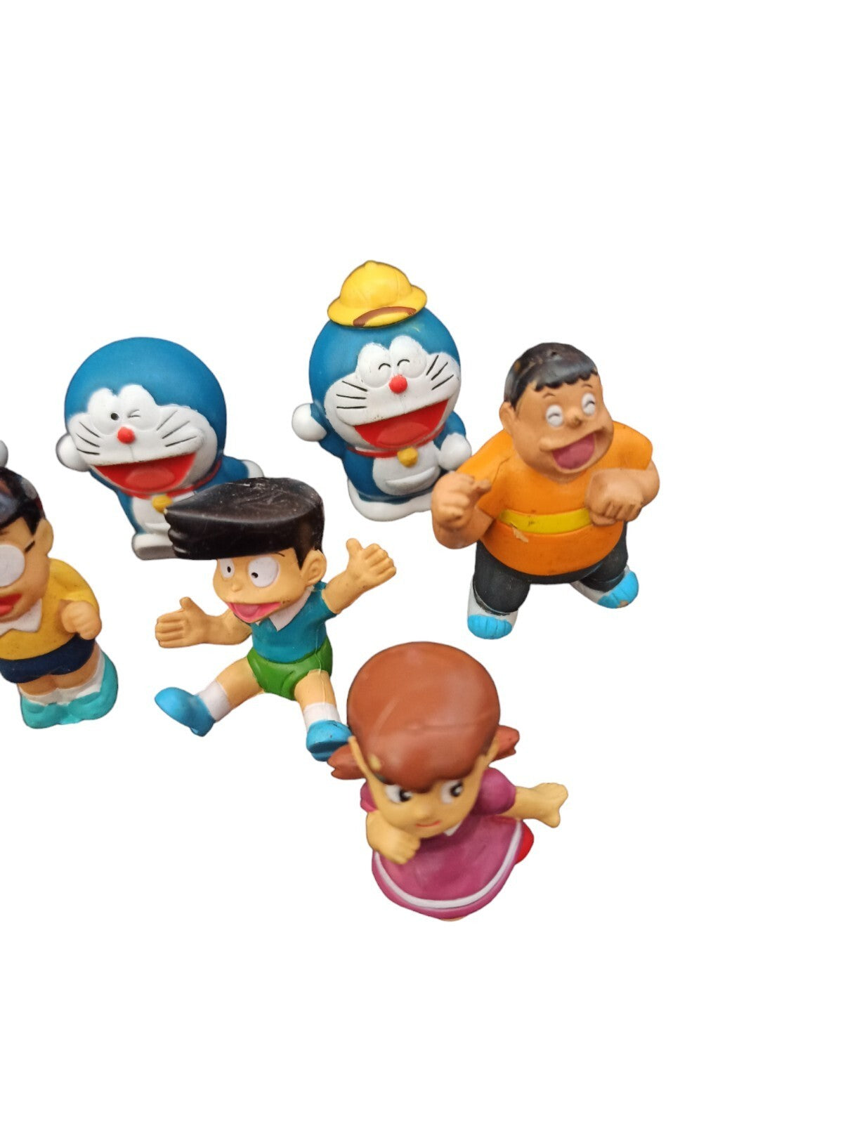 Lot 8 figurines Doraemon vintage années 90 Japon gashapon mini personnages