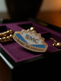 Pin's vintage SMC banque ancien badge publicitaire rétro collection rare