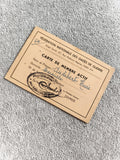Carte de membre actif Fédération Nationale des Gazés de Guerre ancien document