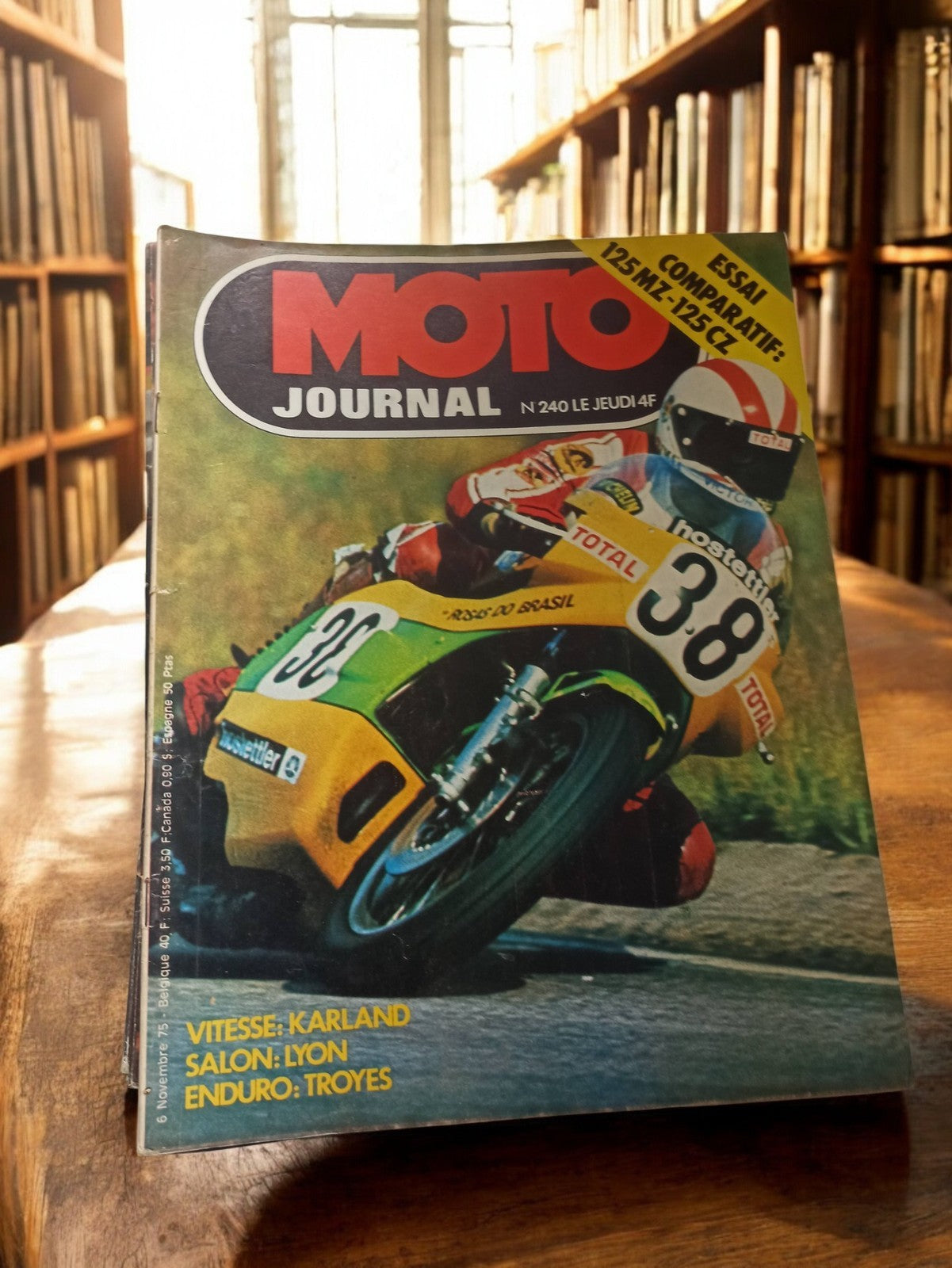 Magazine Moto Journal n°240 vintage 1980s rétro moto ancienne