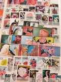 Timbres fleurs du monde lot thématique philatélie botanique floral
