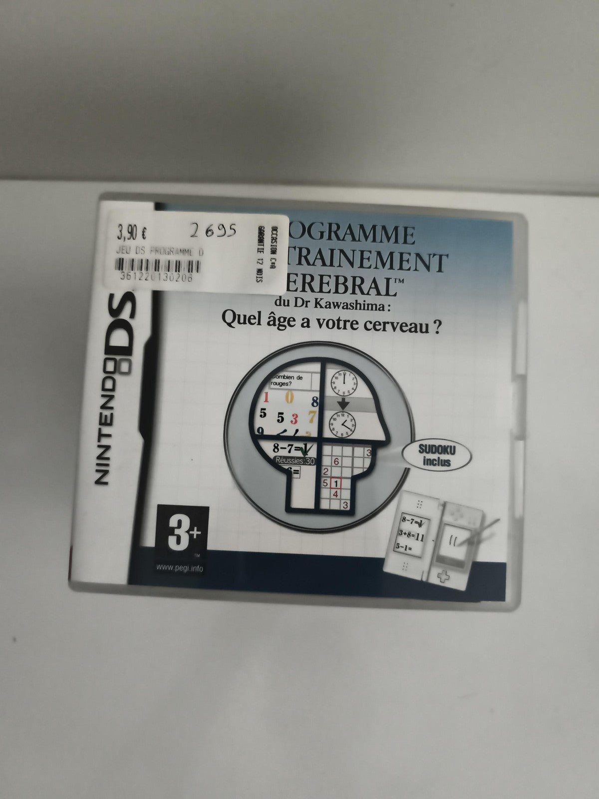 Jeu Nintendo DS Programme Entraînement Cérébral Dr Kawashima français
