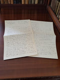 Lettre manuscrite ancienne 1943 Pierre Deckmyn guerre 39-45 papier vintage