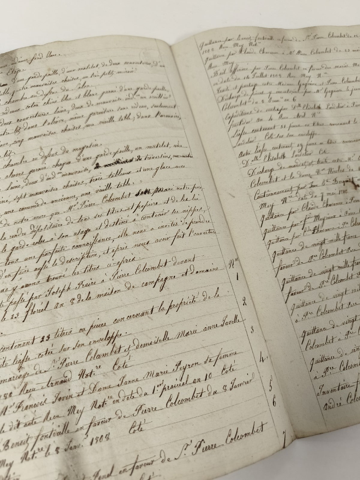 Ancienne lettre manuscrite administrative XIXe, papier timbré 1813, signatures
