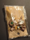 Boucles d’oreilles vintage fleurs pendentifs cœur deadstock fantaisie