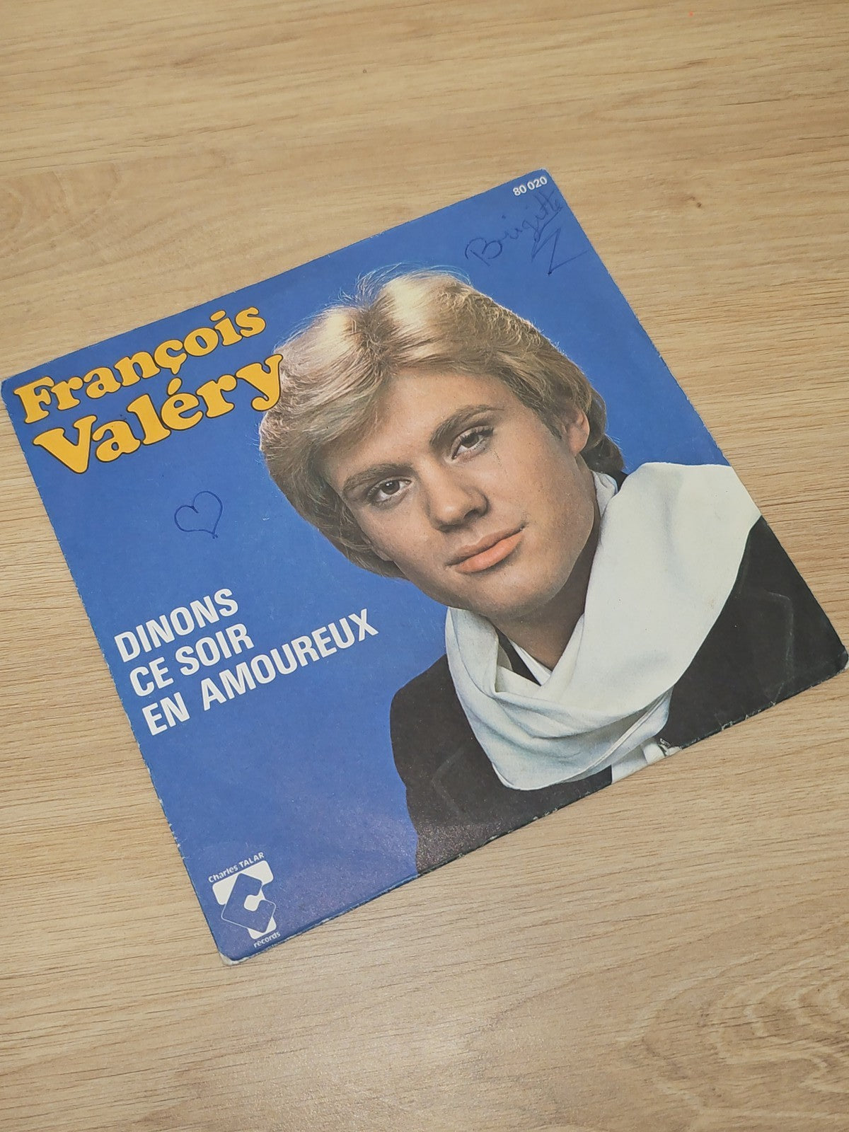 Vinyle 45 tours rétro François Valery ancien disque collection musique française