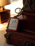 Porte-clés publicitaire vintage Chez Alfred Colmar rectangulaire ancien