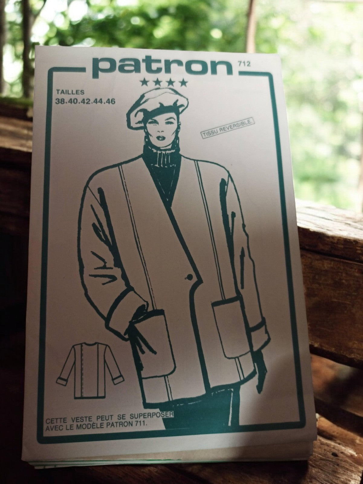 Rare patron de couture vintage Ancienne, patron rétro original pour collectionne