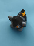 Figurine Pokémon Luxio finger puppet noir gris jaune jouet mini figurine