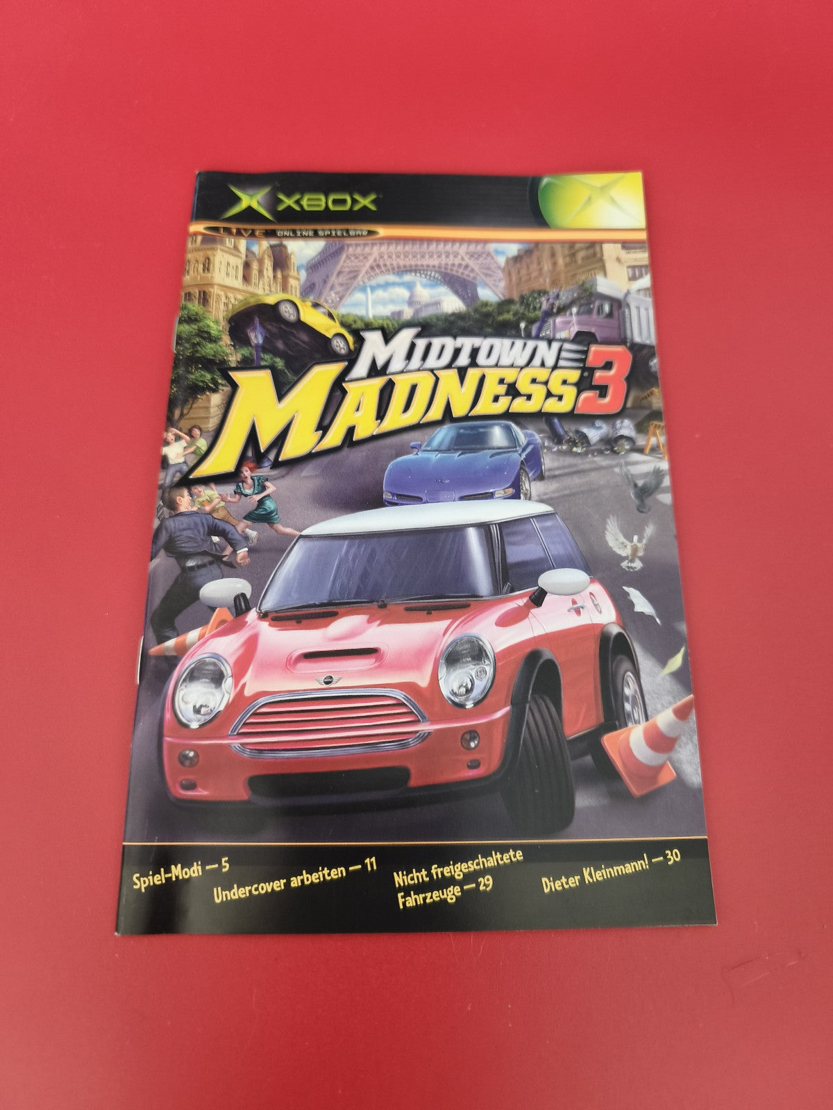 Notice originale pour Midtown Madness 3 Xbox, manuel seul, Microsoft, français