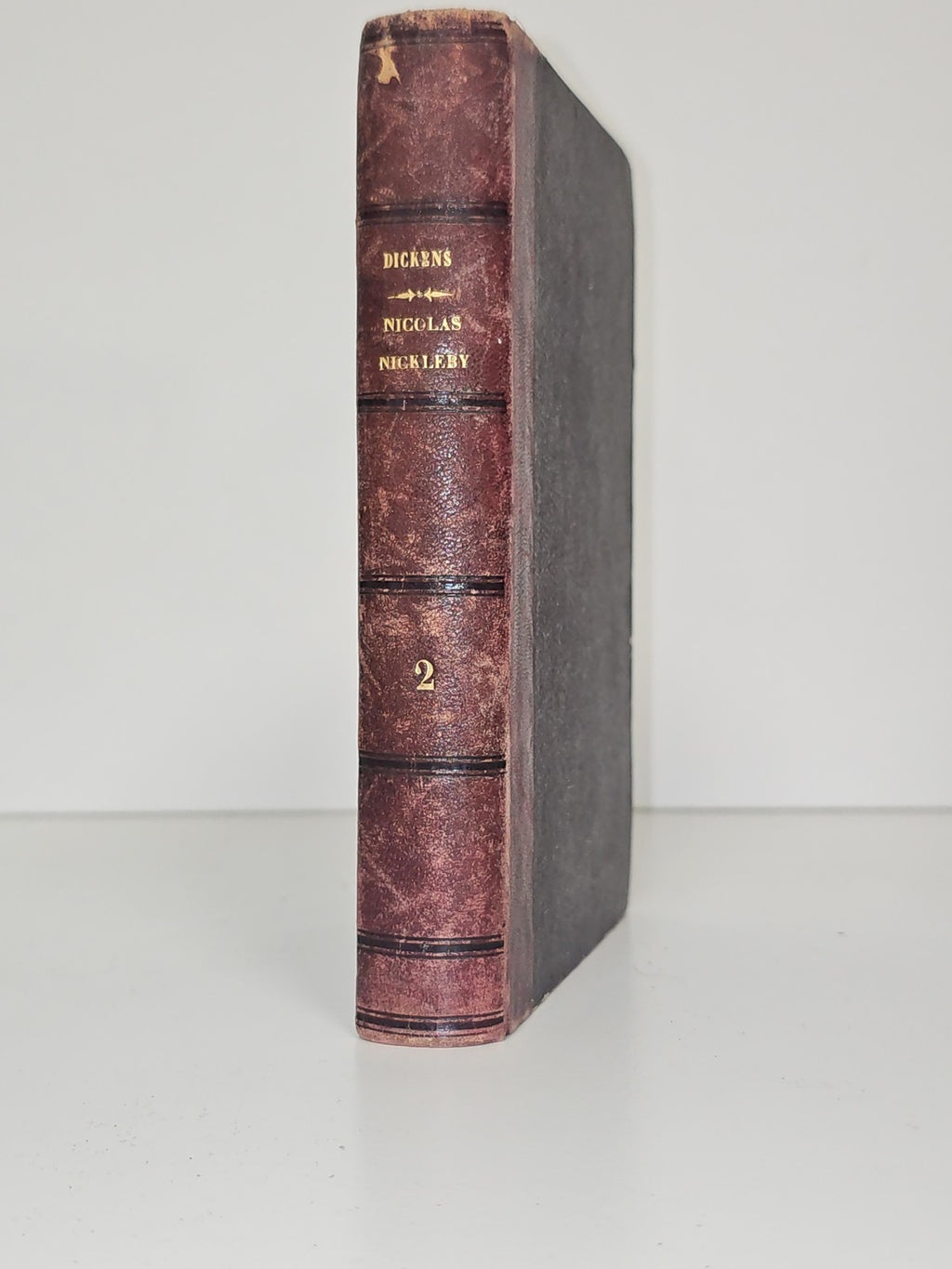 Livre ancien vintage Nicolas Nickleby Charles Dickens édition collection rétro