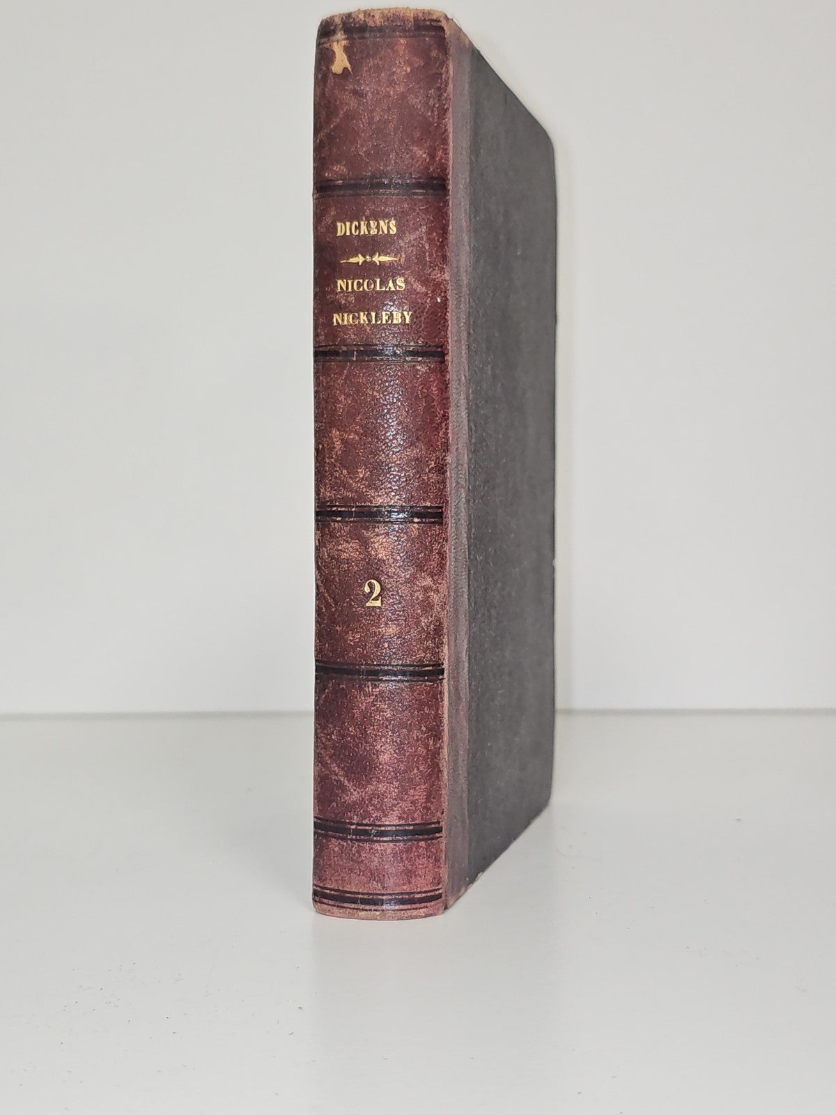 Livre ancien vintage Nicolas Nickleby Charles Dickens édition collection rétro