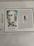 Feuillet CEF François Arago timbre 1986 philatélie Les Hommes Célèbres