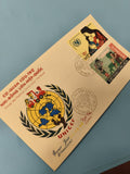 Ancienne enveloppe premier jour Vietnam UNICEF 1968 FDC timbres illustrés