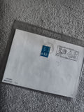 Lettre oblitérée Vallon-en-Sully Marianne 0,45 bleu enveloppe philatélie (Ref 27