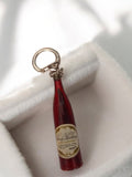 Porte-clés vintage ancien bouteille vin publicitaire rétro collection rare
