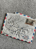 Lettre avion affranchie 1955 Afrique Occidentale Française timbre 15F philatélie